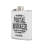 郵便労退職した働者郵便配達員の除カスタム職者 フラスク (左)