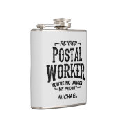 郵便労退職した働者郵便配達員の除カスタム職者 フラスク (右)