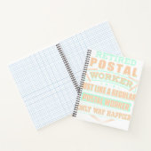 郵便労退職した働者 ノートブック (内部)