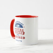 郵便労退職した働者Gag退職パーソナライズされた マグカップ (正面左)
