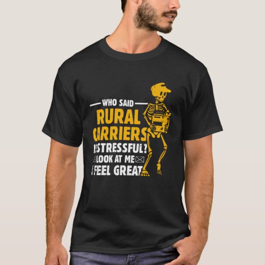 郵便勤務員郵便人地方輸送会社感じI素晴らし Tシャツ (正面)