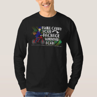 郵便勤務者メール運マンIいつでも Tシャツ