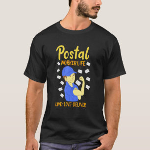 郵便勤務者生命ライブラブデリバリー Tシャツ