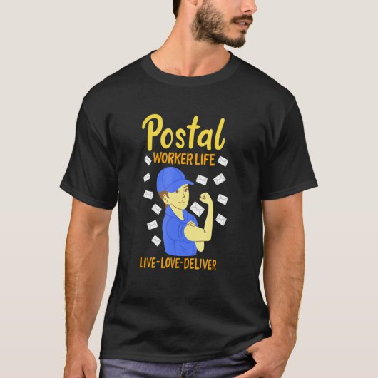 郵便勤務者生命ライブラブデリバリー Tシャツ (正面)