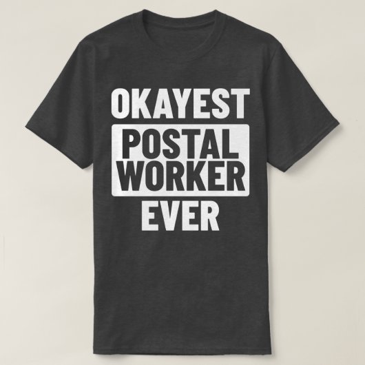 郵便勤務者郵便配達人郵便運送業者 Tシャツ (デザイン正面)