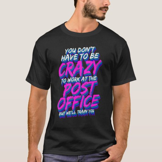郵便勤務者郵便配達人郵便配達便 Tシャツ (正面)