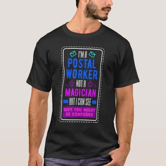 郵便勤務者郵便配達人 Tシャツ (正面)