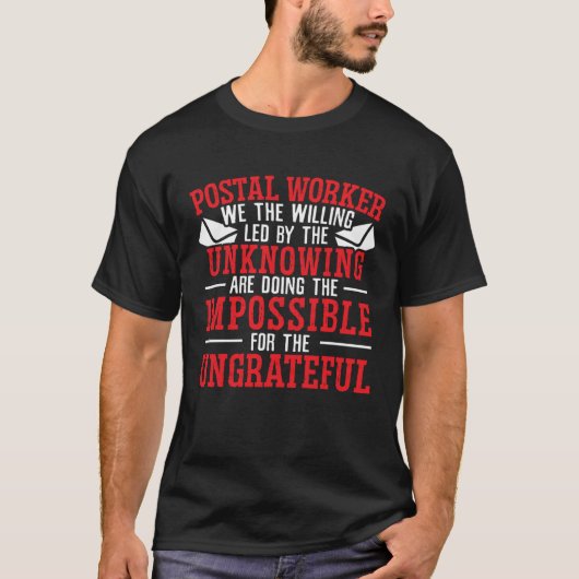 郵便勤務者郵便配達便Esc Tシャツ (正面)