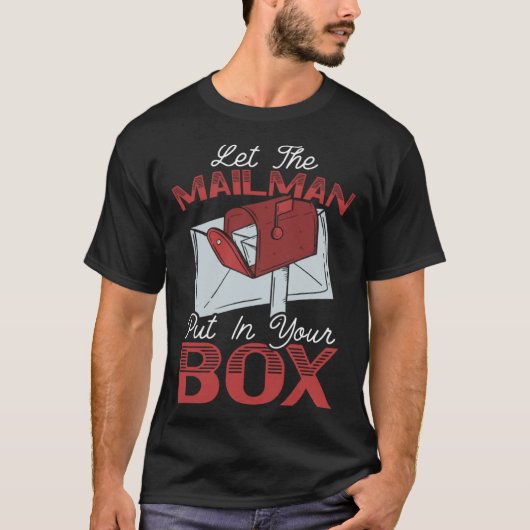 郵便勤務者郵便配達出荷郵便エスカー Tシャツ (正面)