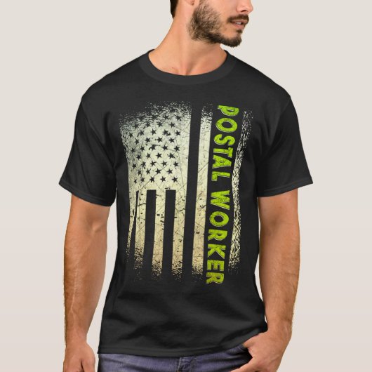 郵便勤務者配達郵便局郵便 Tシャツ (正面)