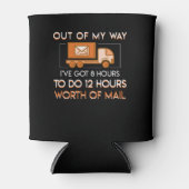 郵便勤務者8時間Do 12時間郵便の価値 缶クーラー (正面)