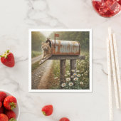 郵便受けに入れて生姜猫 スタンダードカクテルナプキン (インサイチュ)