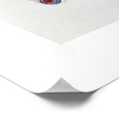 郵便受け抽象芸術の水彩画への旅 ポスター (角)