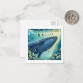 郵便受ファンシー付スタイルの飛行 ノートカード (正面/裏面インサイチュ)