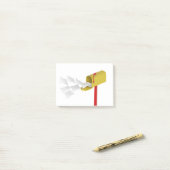 郵便受飛んでいるけ ポストイット (デスク上)