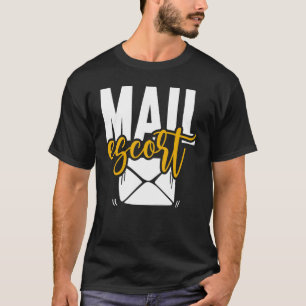 郵便同行郵便局員US郵便配達人郵便車 Tシャツ
