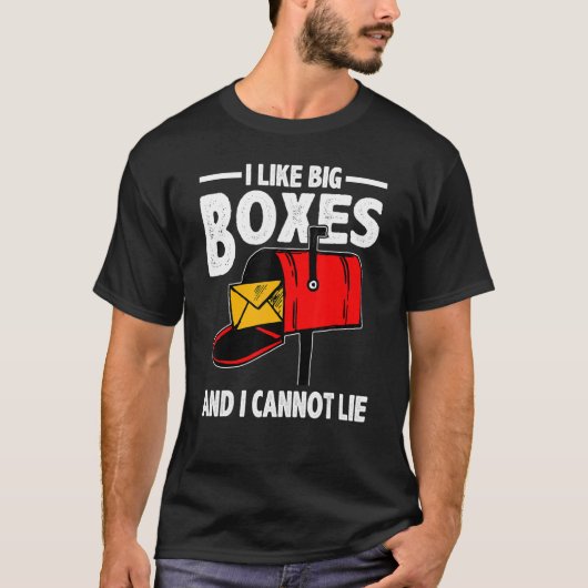 郵便員退職した郵便員ノベルティ郵便 Tシャツ (正面)