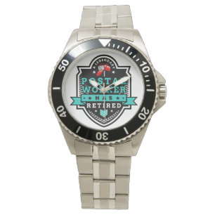 郵便員退職した郵便配達員の退職かわいい 腕時計