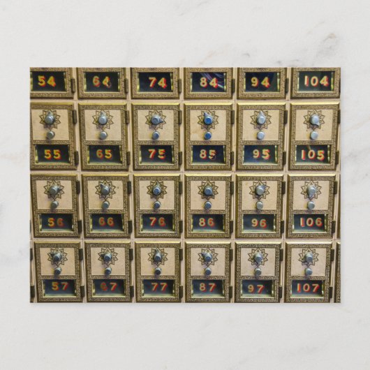 郵便局の組み合わせロックボックス ポストカード (正面)