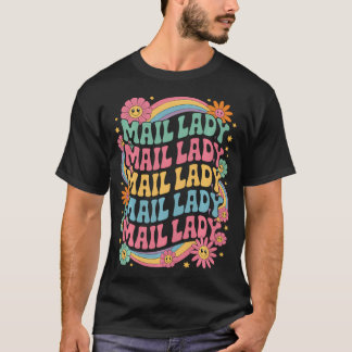 郵便局の花束 郵便配達員へのプレゼント Tシャツ