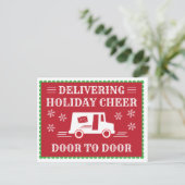 郵便局の郵便局員の休日ありがとう ポストカード (スタンド正面)