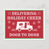 郵便局の郵便局員の休日ありがとう ポストカード (正面)