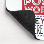 郵便局員おもしろいが自分の住む場所を知る マウスパッド (コーナー)