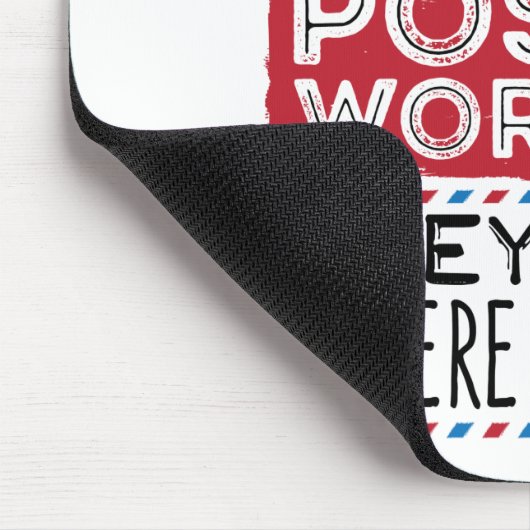 郵便局員おもしろいが自分の住む場所を知る マウスパッド (コーナー)