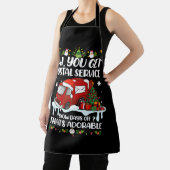 郵便局員おもしろいクリスマスジョークの郵便配達人あなたが得る エプロン (インサイチュ)