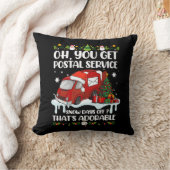 郵便局員おもしろいクリスマスジョークの郵便配達人あなたが得る クッション (ブランケット)