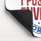 郵便局員に封筒を押して上げる マウスパッド (コーナー)