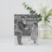 郵便局員に感謝を伝えるポストカード ポストカード (スタンド正面)