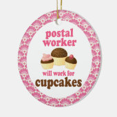 郵便局員のギフトのオーナメント セラミックオーナメント (左)
