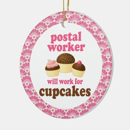 郵便局員のギフトのオーナメント セラミックオーナメント (左)