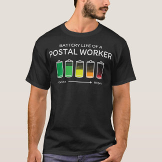 郵便局員のバッテリ寿命Mailman Bu Tシャツ