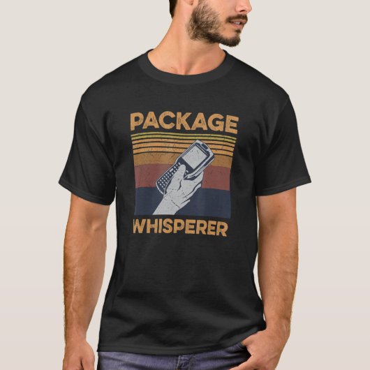 郵便局員のパッケージウィスパー引用文 Tシャツ (正面)