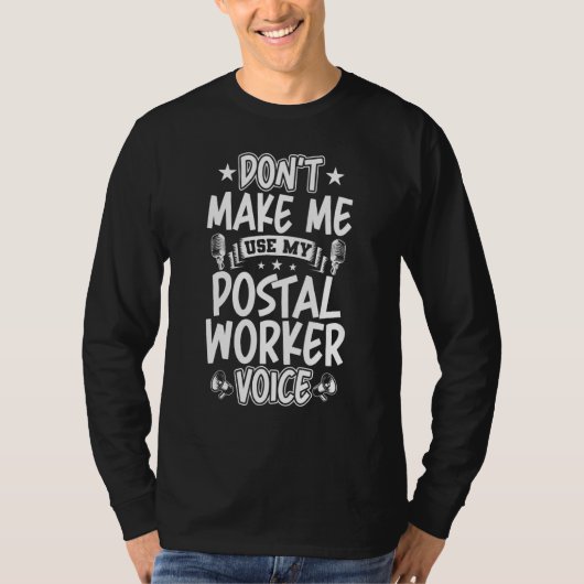 郵便局員の声を使わせない Tシャツ (正面)