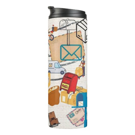 郵便局員の謝意 タンブラー (回転右)