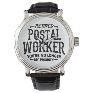 郵便局員の退職メールおもしろいマン 腕時計