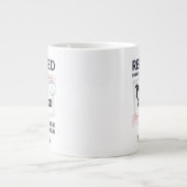 郵便局員の退職メールパーソナライズされたマン ジャンボコーヒーマグカップ (正面)