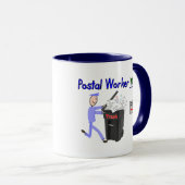 郵便局員の願い--おもしろい マグカップ (正面右)