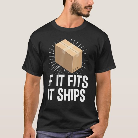 郵便局員もしそれが出荷に適合 Tシャツ (正面)