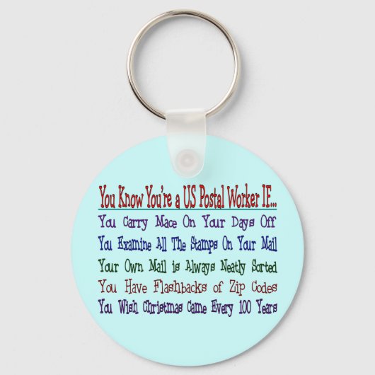 郵便局員を知っているもし キーホルダー (正面)