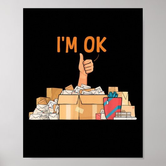 郵便局員ア男性へート女性郵便局員 ポスター (正面)