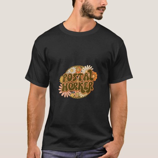 郵便局員クリスマスサンタクロース郵便運送業者M Tシャツ (正面)
