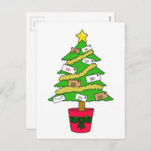 郵便局員ハッピークリスマス シーズンポストカード (正面/裏面)