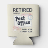 郵便局員メールマン共働き退職スワッグ 缶クーラー (裏面)