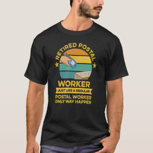 郵便局員用の郵便退職した運送業者 Tシャツ