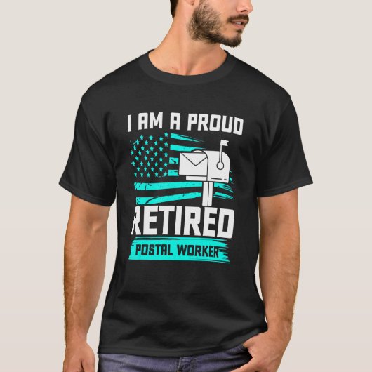 郵便局員退職した愛メールマン退職 Tシャツ (正面)