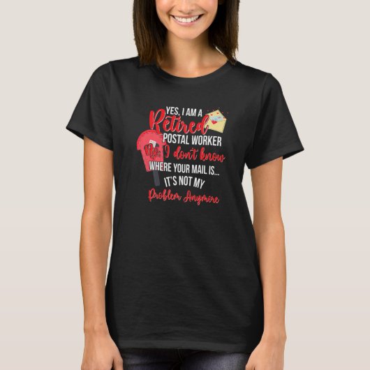 郵便局員退職した退職舞 Tシャツ (正面)